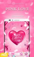 Pink Love 3D Go Launcher Theme screenshot 2