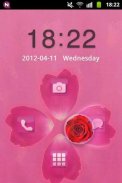 儲物櫃主題粉紅色的可愛的玫瑰 GO Locker Theme screenshot 2