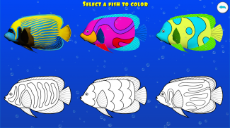 Dancing fishes 3D Coloring App screenshot 3