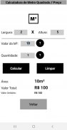 M² - Calculadora de Metro Quadrado / Preço screenshot 1