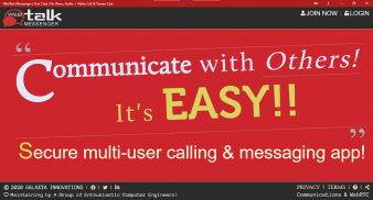 WebTalk Messenger - Discuss, Share & Group Call screenshot 0