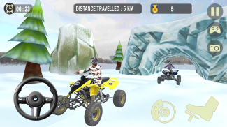 Impossible Snow ATV Bike Stunt screenshot 2