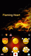 الكيبورد Flaming Heart screenshot 6