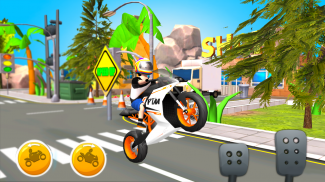 Cartoon Cycle Racing Game 3D screenshot 2