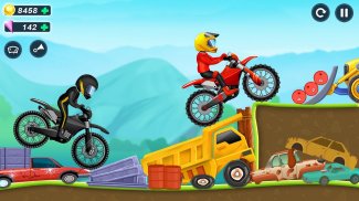 儿童自行车赛车山：免费摩托车游戏惊人的孩子们的自行车赛车游戏的极端山地自行车特技山赛车乐趣 screenshot 11