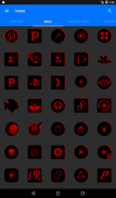 Black and Red Icon Pack v3.3 (Free) screenshot 23