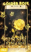 Golden Rose Parallax Go Launcher Theme screenshot 0