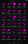 Flat Black and Pink Icon Pack ✨Free✨ screenshot 21