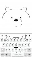 Cute Bear2 Keyboard Theme screenshot 3