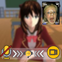 Sakura School Fake Video Call Icon