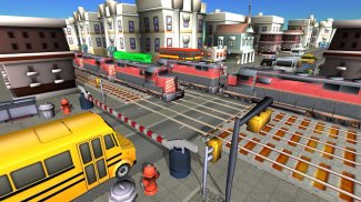 Train Road Crossy 3D Railroad screenshot 3