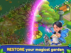 Royal Garden Tales - Match 3 e Decoração de Jardim screenshot 12