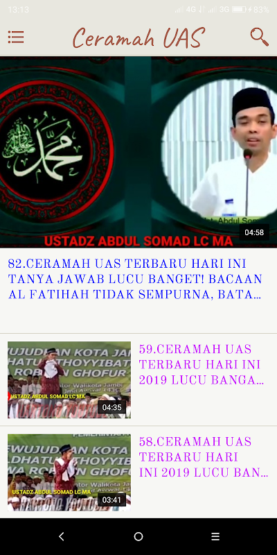 Video Lucu Ceramah Ustadz Abdul Somad Uas 1 0 Download Apk Android Aptoide