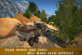 Camion de transport des animaux: Offroad Driving screenshot 3