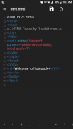 ملاحظة زائد رمز محرر لـ HTML CSS جافاسكربت screenshot 1