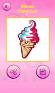 Glitter Ice Cream Coloring screenshot 7