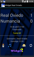 Widget Real Oviedo screenshot 1