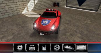Ô tô xe 3D: Xe cảnh sát screenshot 1
