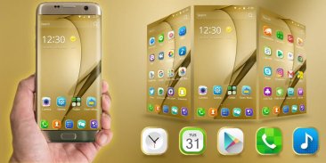 Gold Theme for Galaxy S8 Plus screenshot 3