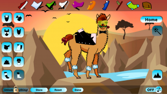 Fancy Llama Dress Up Game screenshot 1