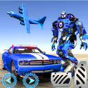 US Police Plane Robot Car Bike - Transporter Games