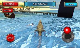 Crocodile Simulator Beach Hunt screenshot 2