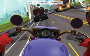 Super Highway Bike Racing Games: Motorcycle Racer screenshot 1