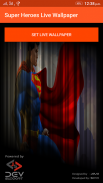 Live Wallpaper  Super heroes 1 screenshot 3