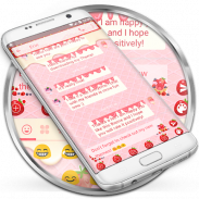 SMS Messages Strawberry Cream screenshot 6