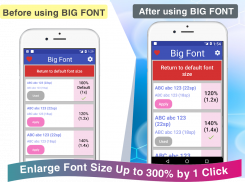 Big Font - Cambiar tamaño de fuente screenshot 4