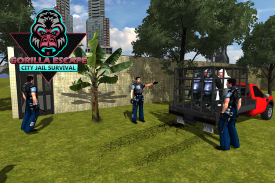 Gorila Escape City Jail Survival screenshot 12