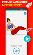 六块腹肌锻炼30日健身：HIIT锻炼 screenshot 20