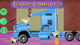 Build Trailer Truck in Factory: Mechanic Garage screenshot 0