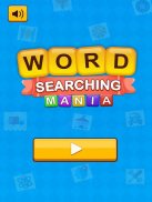 Word Searching Mania - Brain Exercise Puzzle Games screenshot 2