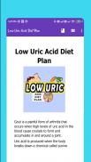 Low Uric Acid Diet Plan screenshot 5