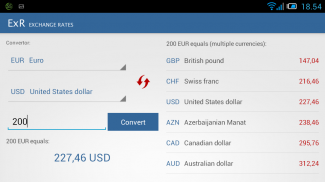 Exchange rates ExR screenshot 4