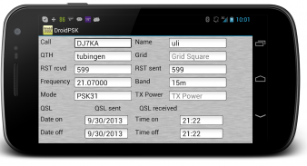 DroidPSK - PSK for Ham Radio screenshot 2
