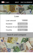 Deposits and loans screenshot 2