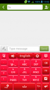 لوحة المفاتيح البلاستيك الأحمر screenshot 5