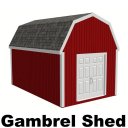 12 x 20 Gambrel Shed Plans