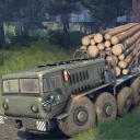 Wood Transport Truck Cargo Game Icon