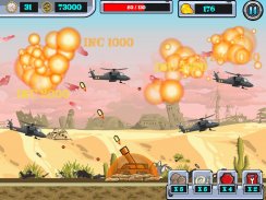 Heli Invasion 2 -- stop helicopter with rocket screenshot 6