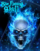 Blue Fire Skull Live Wallpaper screenshot 0