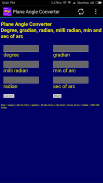 Plane Angle Converter Degree to Radian screenshot 0