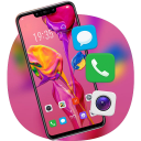 Red paint colorful flower theme  for p30 pro Icon