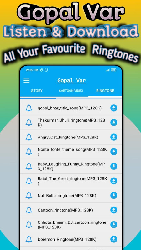 Gopal Var - All Story, Videos & Cartoon Ringtone - APK Download for Android  | Aptoide
