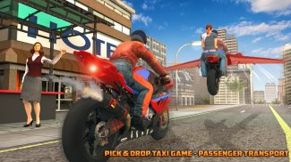 Real Flying Bike Taxi Simulator: Bike Driving Game screenshot 4