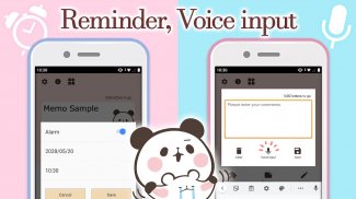 Sticky Notes Mochimochi Panda screenshot 1