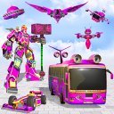Robot boy game - flying bus