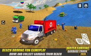 Dump Truck Water Surfing Game screenshot 0